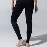 SEAMLESS RIBBED SUNSET LEGGING — BLACK