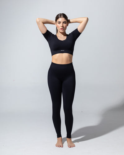 SEAMLESS RIBBED SUNSET CROP TOP