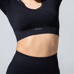 SEAMLESS RIBBED SUNSET CROP TOP