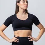 SEAMLESS RIBBED SUNSET CROP TOP