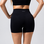 SEAMLESS RIBBED SUNSET SHORTS BLACK