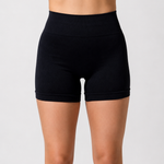 SEAMLESS RIBBED SUNSET SHORTS BLACK